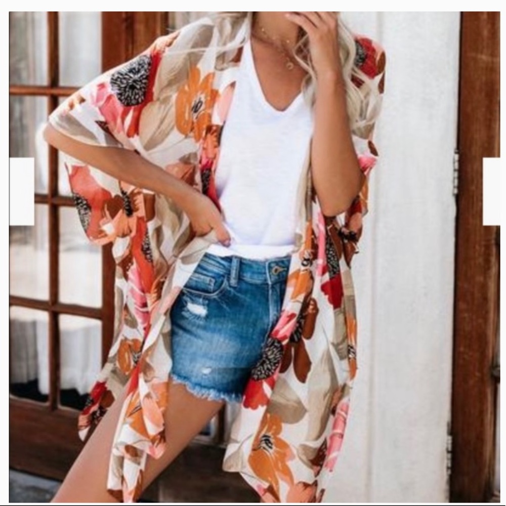 VICI Poppy fields kimono